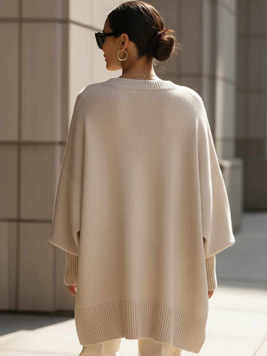 Mandy – Enkel Elegance Överdimensionerad Poncho
